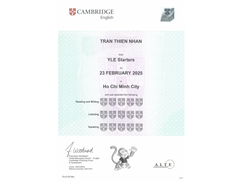 Trần Thiện Nhân _ Startes