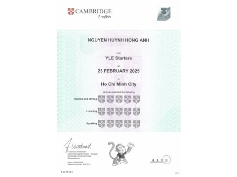 Nguyễn Huỳnh Hồng Anh _ Starters