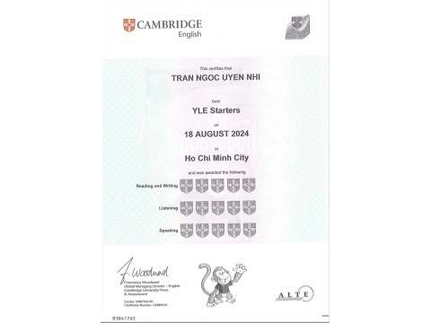 Trần Ngọc Uyên Nhi _ Starters