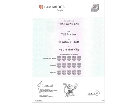 Trần Xuân Lân _ Starters