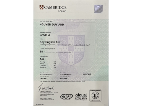 Nguyễn Duy Anh _ KET