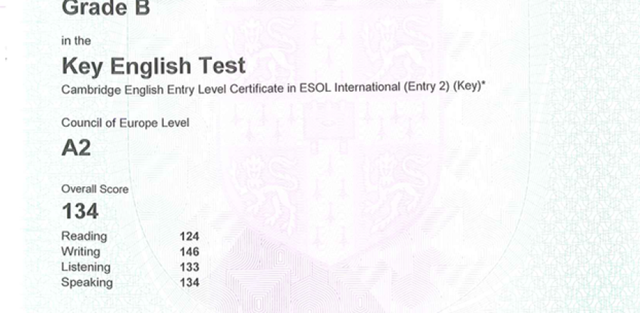 NGUYỄN QUỐC SANG _ GRADE B _ KET