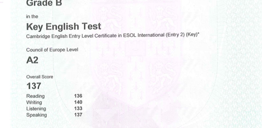 NGUYỄN VIẾT TRIỀU _ GRADE B _ KET