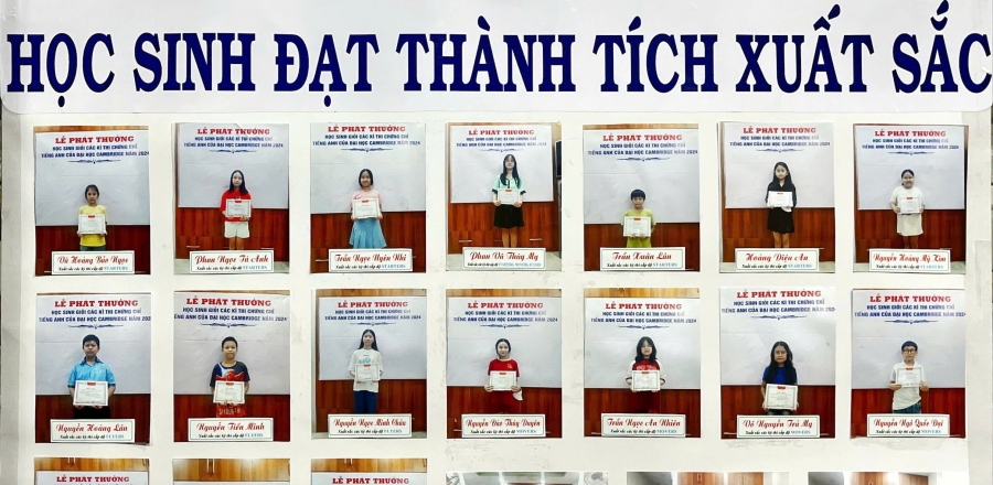 KHEN THƯỞNG HỌC SINH ĐẠT THÀNH TÍCH XUẤT SẮC TRONG CÁC KỲ THI QUỐC TẾ 2024